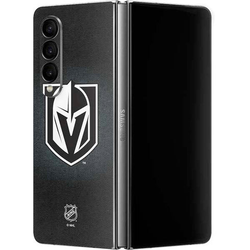 NHL Vegas Golden Knights Black Background Galaxy Z Fold4 5G Skin
