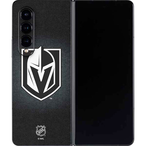 NHL Vegas Golden Knights Black Background Galaxy Z Fold4 5G Skin