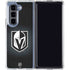 NHL Vegas Golden Knights Black Background Galaxy Z Fold5 5G Clear Case