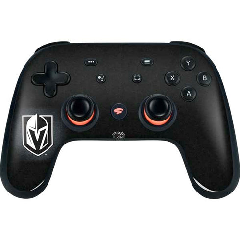 NHL Vegas Golden Knights Black Background Google Stadia Controller Skin