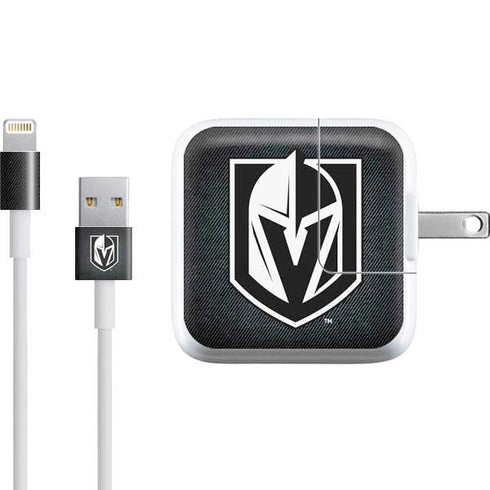 NHL Vegas Golden Knights Black Background iPad Charger (10W USB) Skin