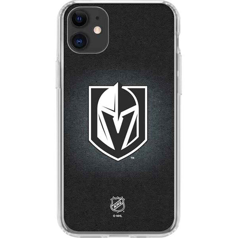 NHL Vegas Golden Knights Black Background iPhone 11 Clear Case
