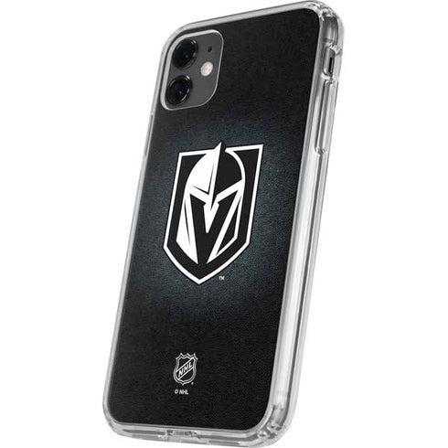 NHL Vegas Golden Knights Black Background iPhone 11 Clear Case