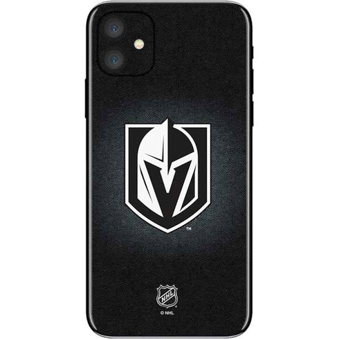 NHL Vegas Golden Knights Black Background iPhone 11 Skin