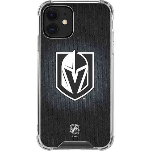 NHL Vegas Golden Knights Black Background iPhone 12 Clear Case