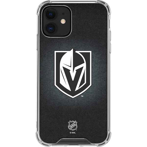 NHL Vegas Golden Knights Black Background iPhone 12 Mini Clear Case