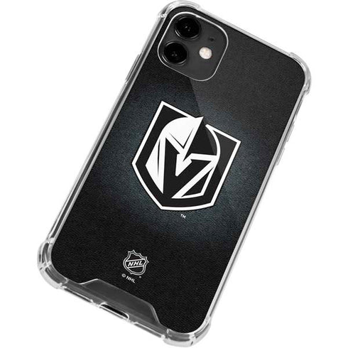 NHL Vegas Golden Knights Black Background iPhone 12 Mini Clear Case