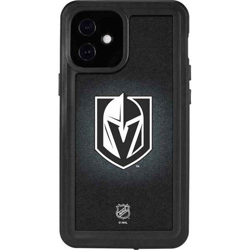 NHL Vegas Golden Knights Black Background iPhone 12 Mini Waterproof Case