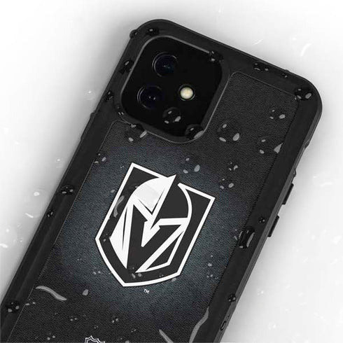 NHL Vegas Golden Knights Black Background iPhone 12 Mini Waterproof Case