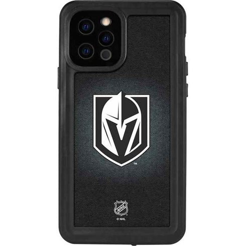 NHL Vegas Golden Knights Black Background iPhone 12 Pro Waterproof Case