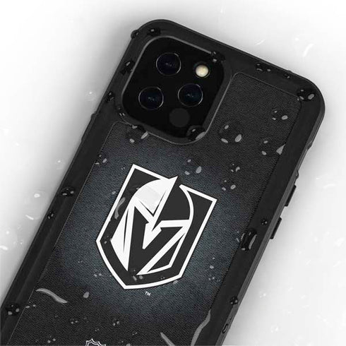 NHL Vegas Golden Knights Black Background iPhone 12 Pro Waterproof Case