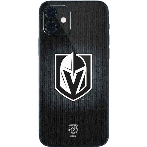 NHL Vegas Golden Knights Black Background iPhone 12 Skin