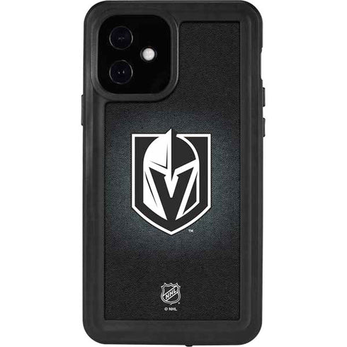 NHL Vegas Golden Knights Black Background iPhone 12 Waterproof Case