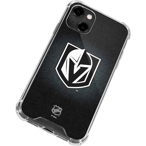 NHL Vegas Golden Knights Black Background iPhone 13 Clear Case