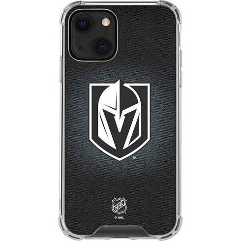 NHL Vegas Golden Knights Black Background iPhone 13 Mini Clear Case