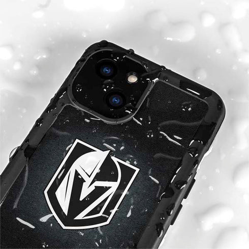 NHL Vegas Golden Knights Black Background iPhone 13 Mini Waterproof Case