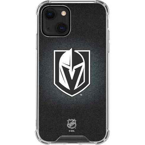 NHL Vegas Golden Knights Black Background iPhone 14 Plus Clear Case