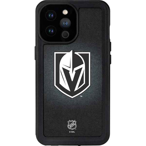NHL Vegas Golden Knights Black Background iPhone 14 Pro Max Waterproof Case