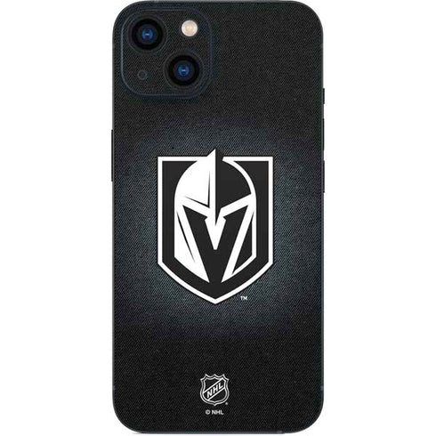 NHL Vegas Golden Knights Black Background iPhone 14 Skin