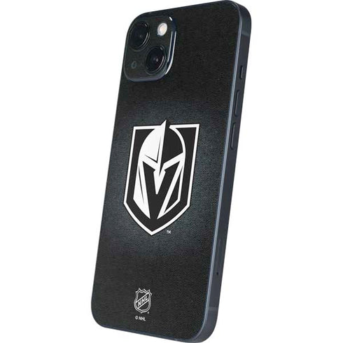 NHL Vegas Golden Knights Black Background iPhone 14 Skin