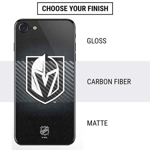 NHL Vegas Golden Knights Black Background iPhone SE (2nd & 3rd Gen) Skin
