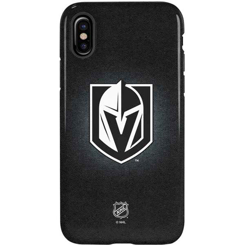 NHL Vegas Golden Knights Black Background iPhone X Pro Case
