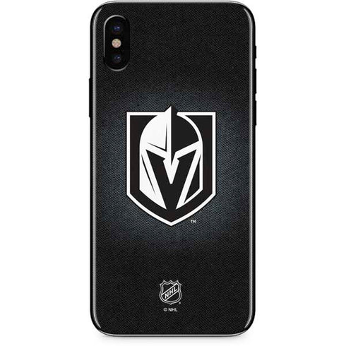 NHL Vegas Golden Knights Black Background iPhone X Skin