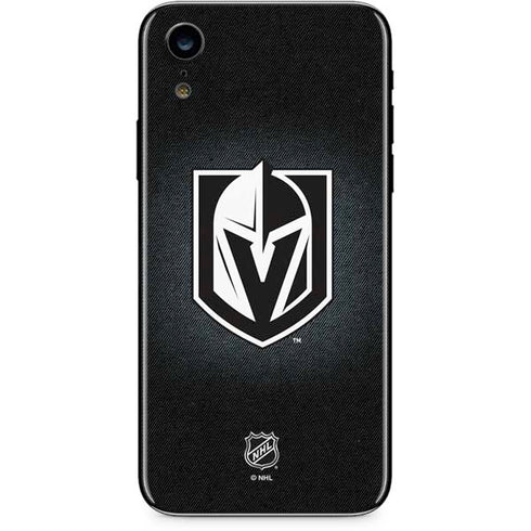 NHL Vegas Golden Knights Black Background iPhone XR Skin