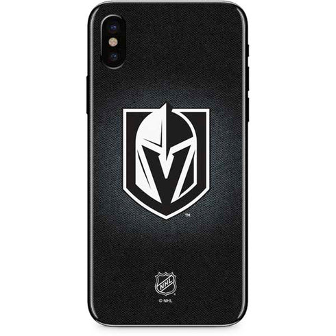 NHL Vegas Golden Knights Black Background iPhone XS Max Skin