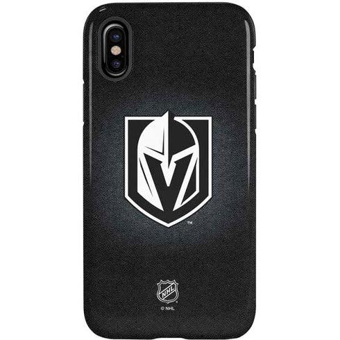 NHL Vegas Golden Knights Black Background iPhone XS Pro Case