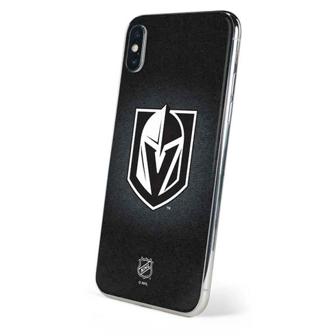 NHL Vegas Golden Knights Black Background iPhone XS Skin