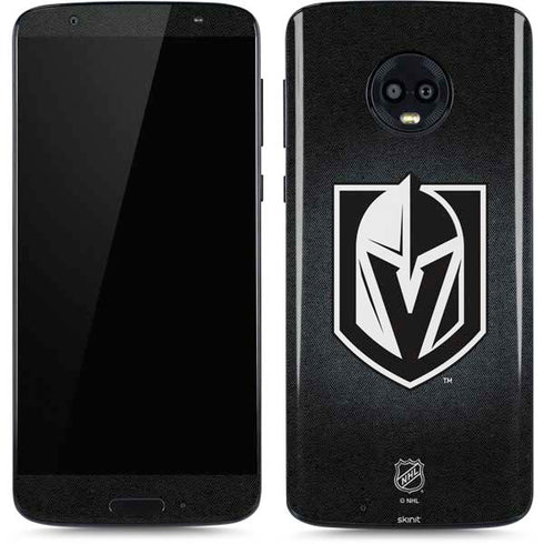 NHL Vegas Golden Knights Black Background Moto G6 Skin