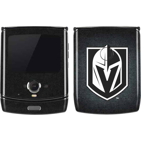 NHL Vegas Golden Knights Black Background Motorola RAZR Skin
