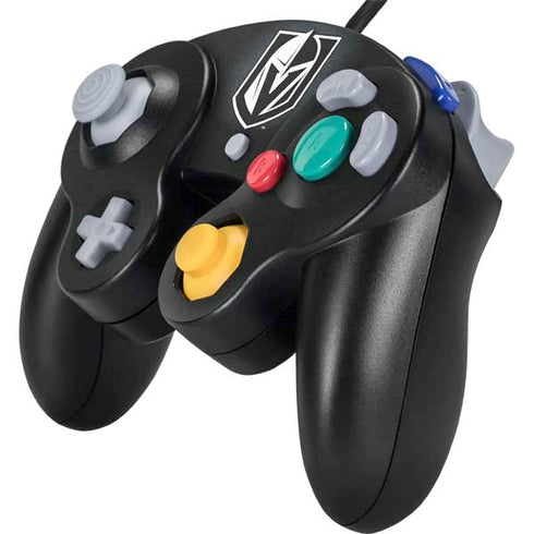 NHL Vegas Golden Knights Black Background Nintendo GameCube Controller Skin