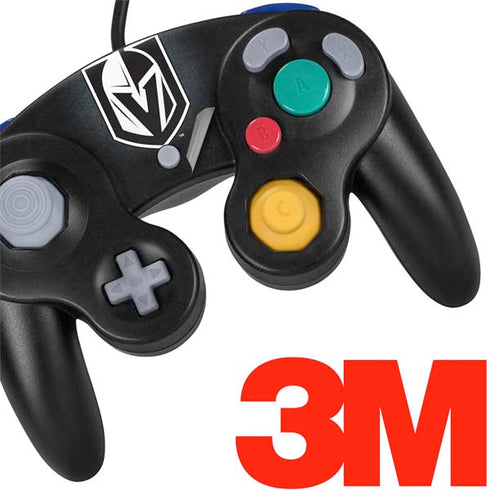 NHL Vegas Golden Knights Black Background Nintendo GameCube Controller Skin