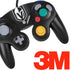 NHL Vegas Golden Knights Black Background Nintendo GameCube Controller Skin