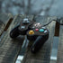NHL Vegas Golden Knights Black Background Nintendo GameCube Controller Skin