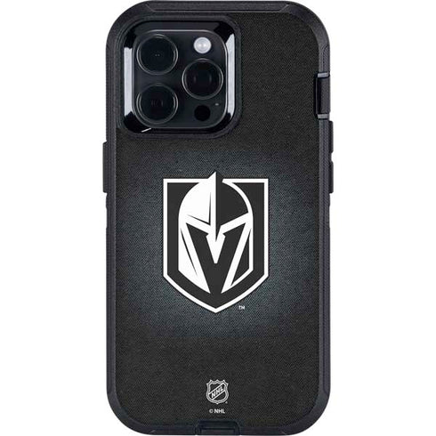 NHL Vegas Golden Knights Black Background Otterbox Defender iPhone Skin
