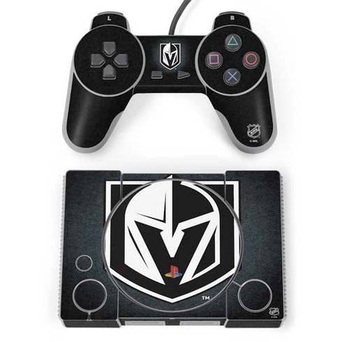 NHL Vegas Golden Knights Black Background PlayStation Classic Bundle Skin