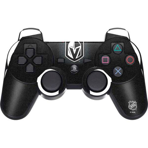 NHL Vegas Golden Knights Black Background PS3 Dual Shock wireless controller Skin
