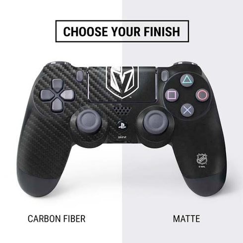NHL Vegas Golden Knights Black Background PS4 Controller Skin