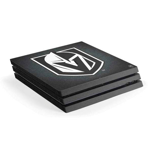 NHL Vegas Golden Knights Black Background PS4 Pro Console Skin
