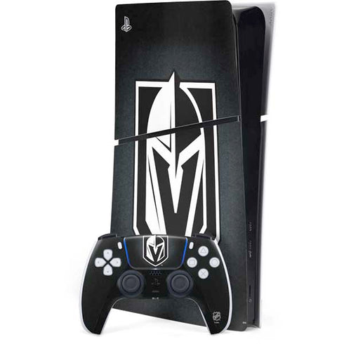 NHL Vegas Golden Knights Black Background PS5 Slim Digital Edition Bundle Skin