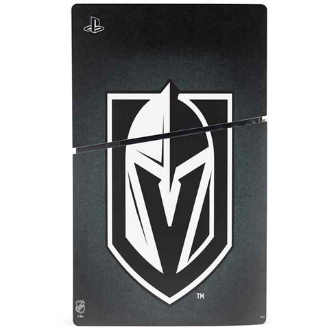 NHL Vegas Golden Knights Black Background PS5 Slim Digital Edition Bundle Skin