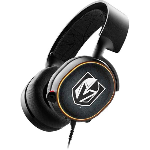 NHL Vegas Golden Knights Black Background SteelSeries Arctis 5 Skin