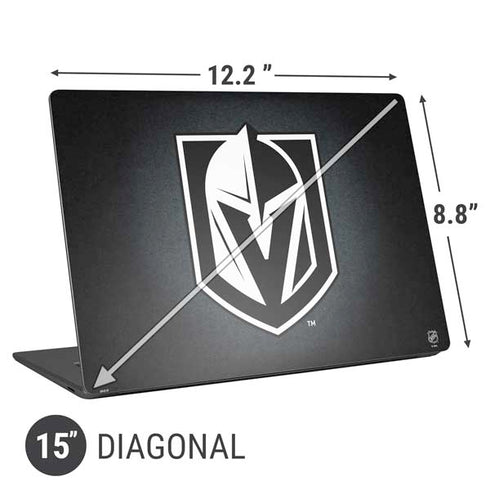 NHL Vegas Golden Knights Black Background Universal Laptop 15in (12.2 x 8.8in) Skin