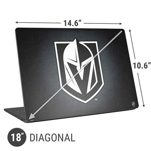 NHL Vegas Golden Knights Black Background Universal Laptop 18in (14.6 x 10.6in) Skin