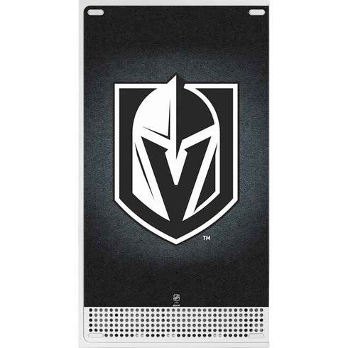 NHL Vegas Golden Knights Black Background Xbox Series S Console Skin