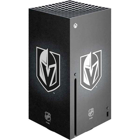 NHL Vegas Golden Knights Black Background Xbox Series X Console Skin