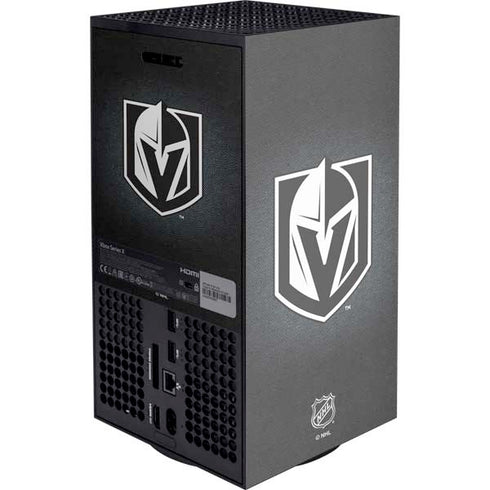 NHL Vegas Golden Knights Black Background Xbox Series X Console Skin